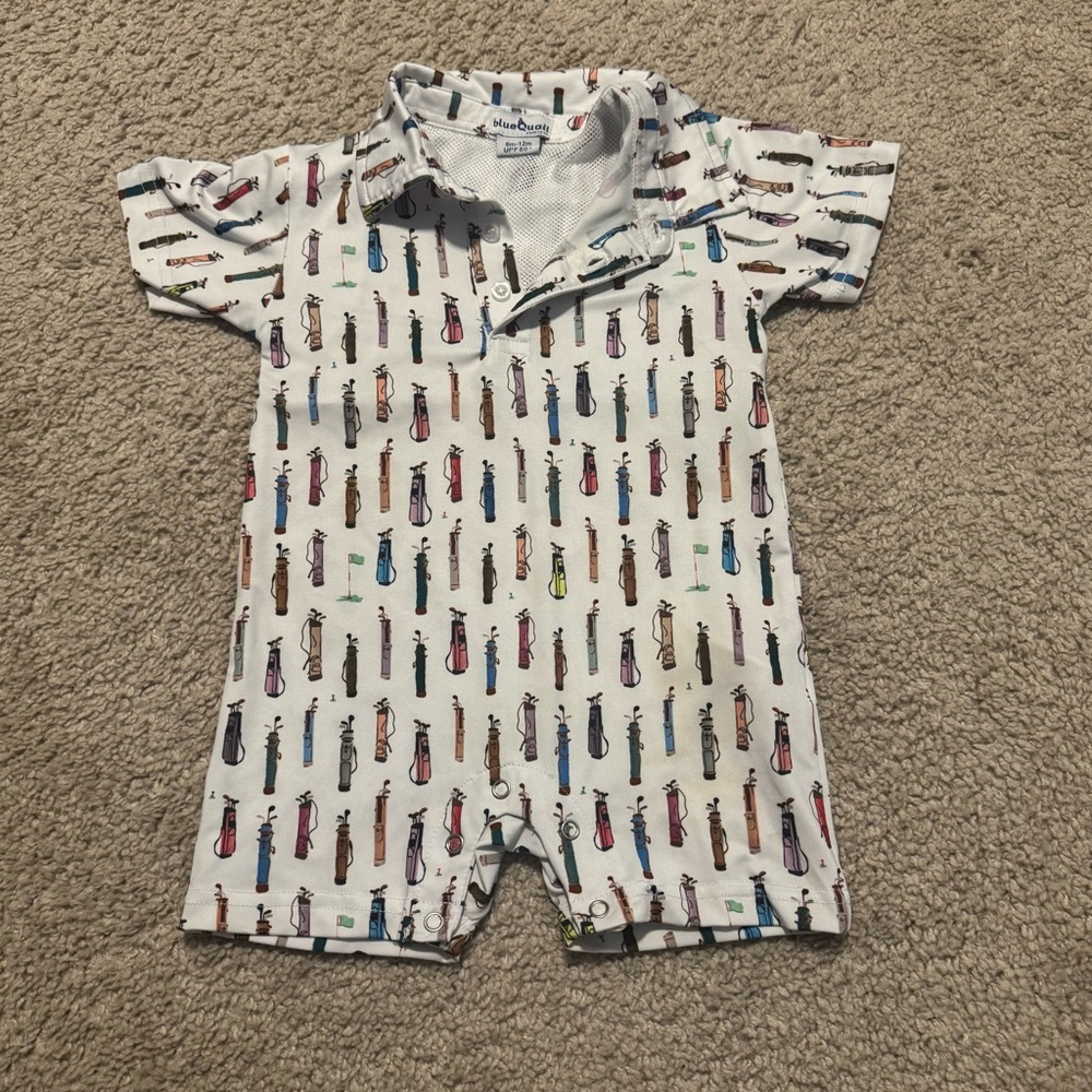 Blue Quail Baby Golf Romper
